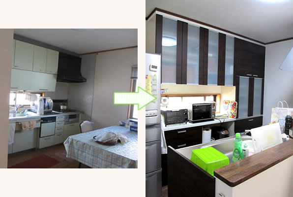 台所・ダイニングリフォーム例１