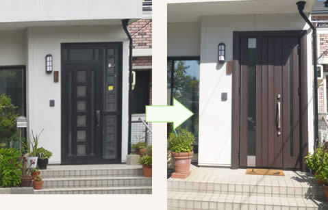 玄関リフォーム例１